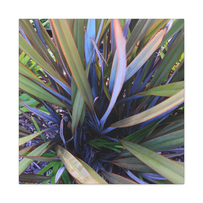 Twisted Blades of Verdant Symphony - Unique Frameless Canvas Wall Art - Art By Earth