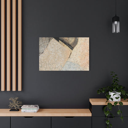 Stone Fragments - Unique Frameless Canvas Wall Art - Art By Earth