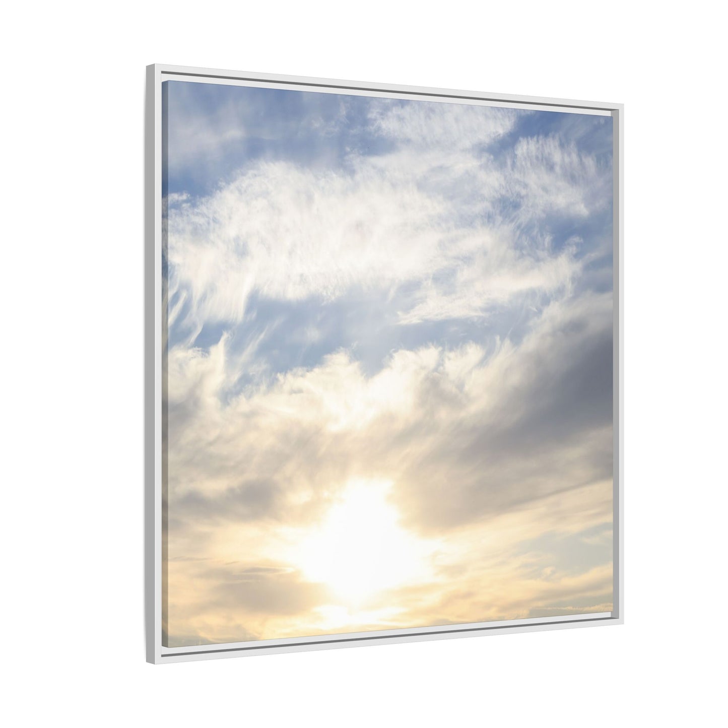 Sky's Ethereal Whisper - Unique Stretched Canvas Wall Art - Art By Earth