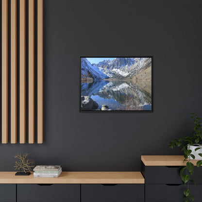 Reflections of Stillness - Unique Stretched Canvas Wall Art