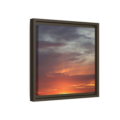Fiery Horizon - Unique Stretched Canvas Wall Art - Art By Earth