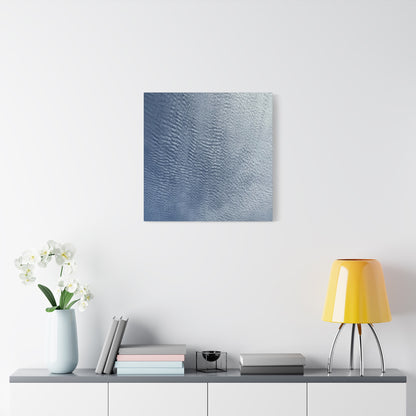 Rippling Echoes of Cerulean Stillness - Unique Frameless Canvas Wall Art - Art By Earth