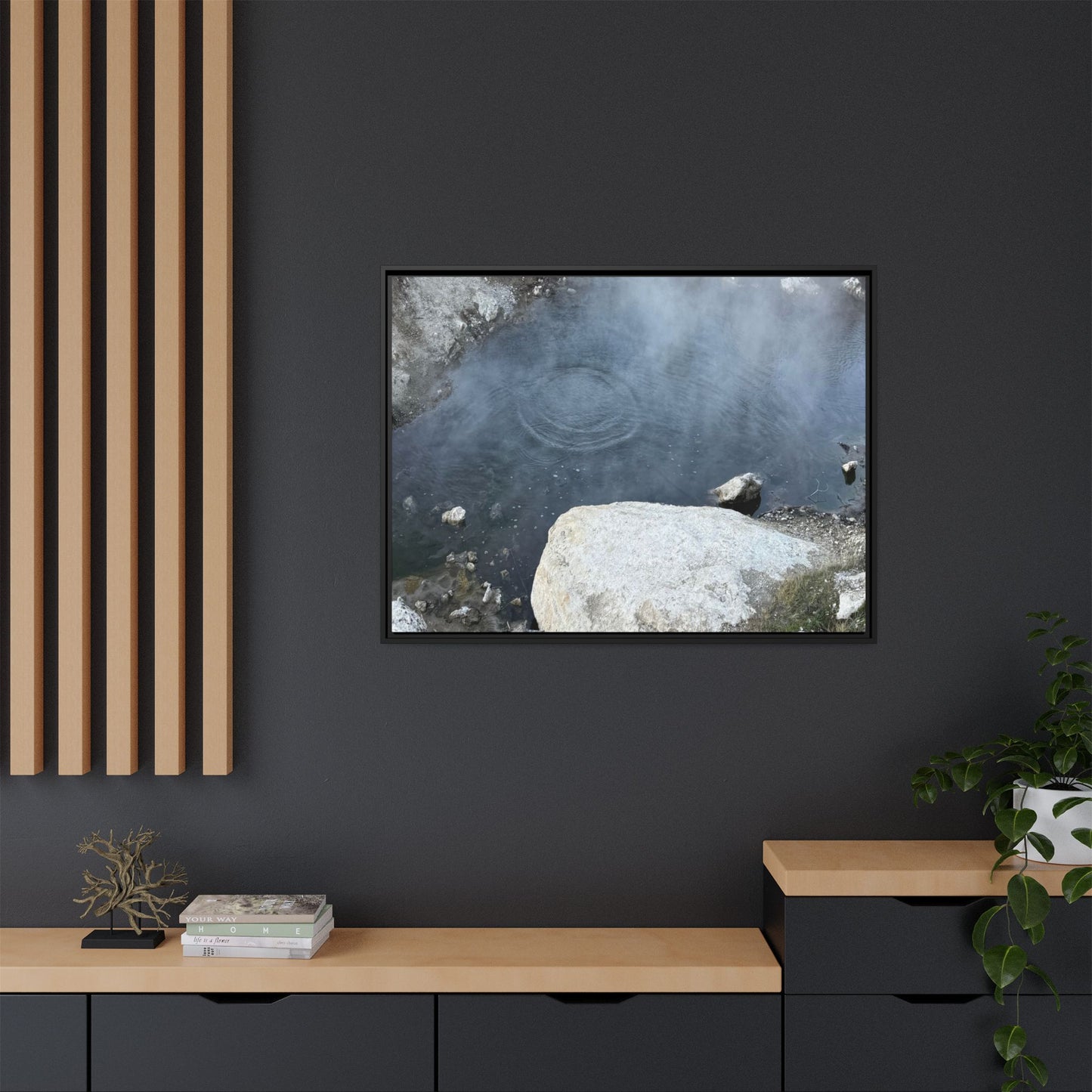 Ripples of Silence - Unique Stretched Canvas Wall Art