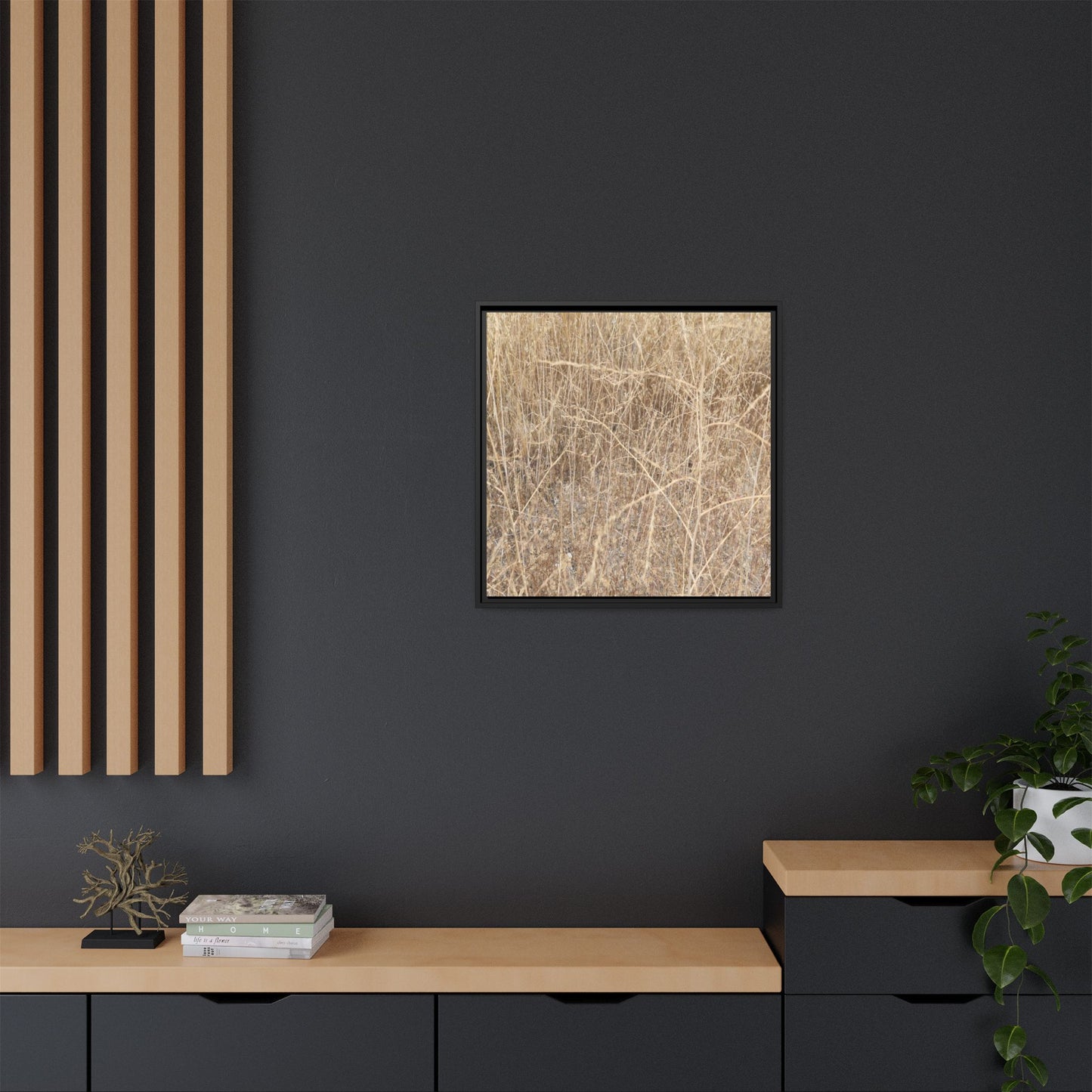 Golden Stalks - Unique Stretched Canvas Wall Art - Art By Earth