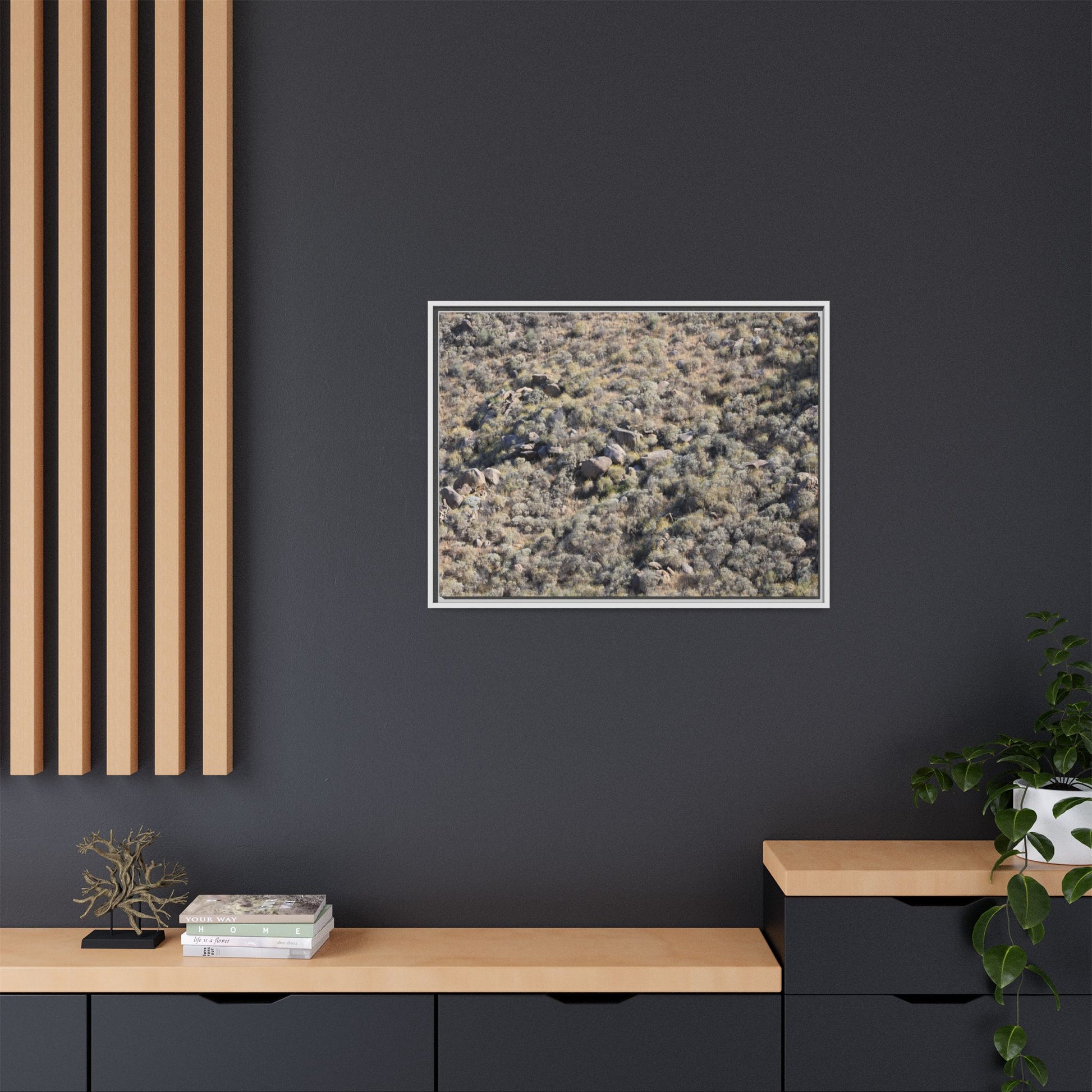 Arid Terrain Study - Unique Stretched Canvas Wall Art - Art By Earth
