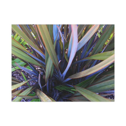 Twisted Blades of Verdant Symphony - Unique Frameless Canvas Wall Art - Art By Earth