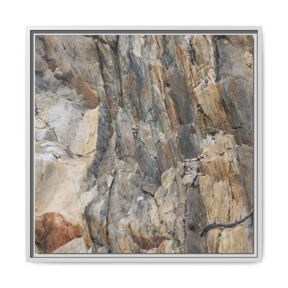 Stone's Silent Symphony - Unique Stretched Canvas Wall Art - Art By Earth