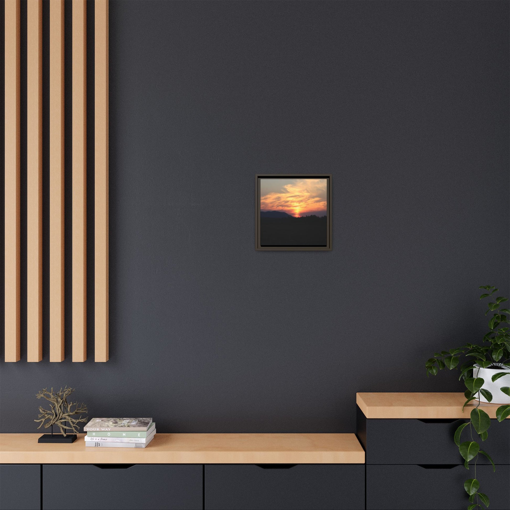 Gilded Horizon - Unique Stretched Canvas Wall Art - Art By Earth