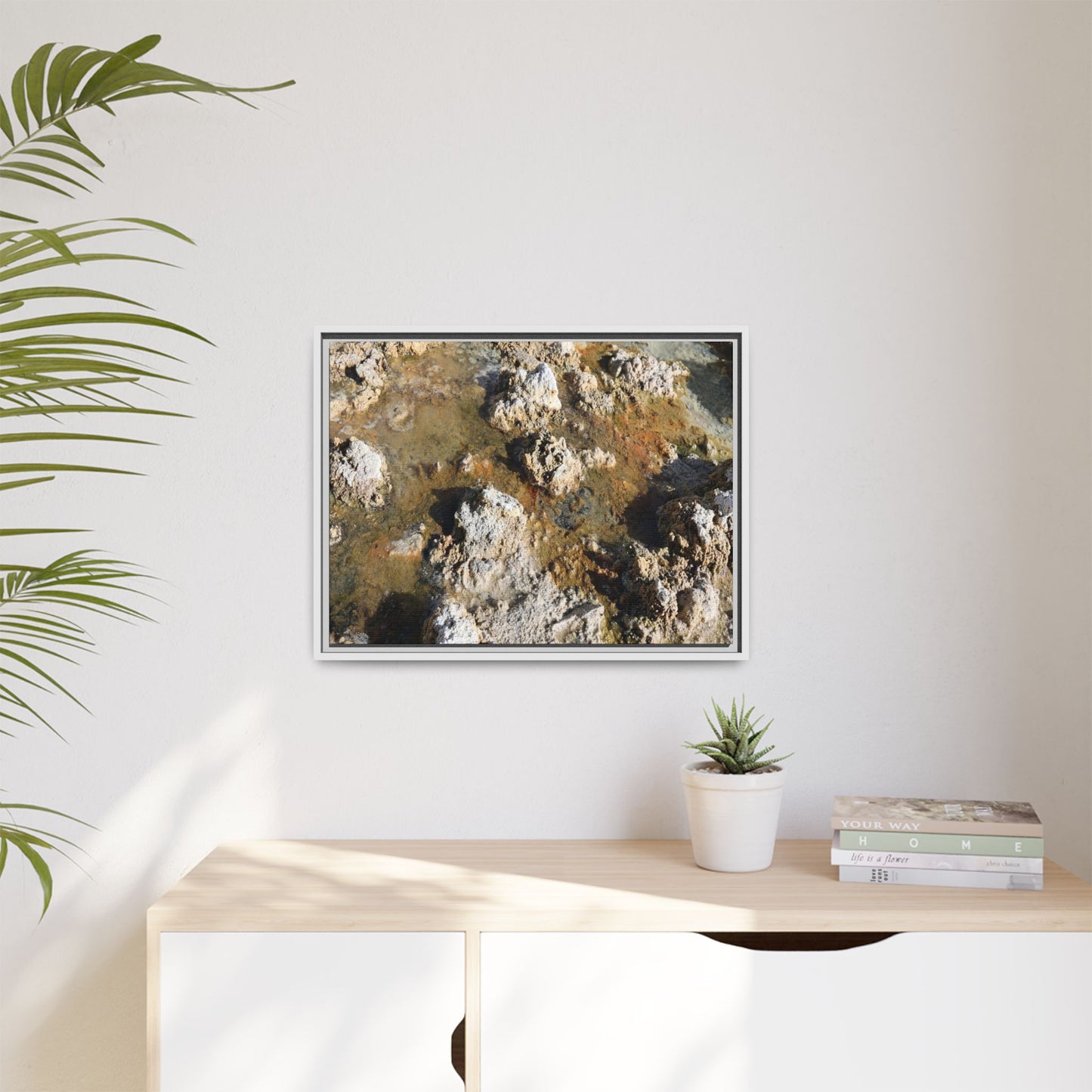 Stone Sea of Silence - Unique Stretched Canvas Wall Art