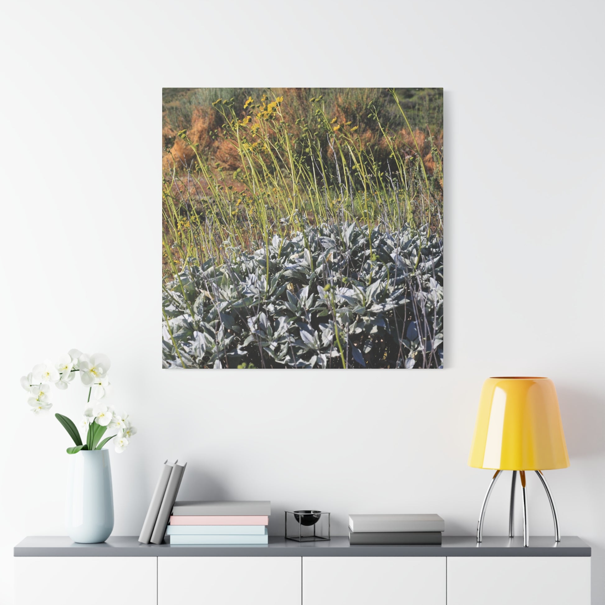 Desert Wildflowers in Bloom - Unique Frameless Canvas Wall Art - Art By Earth
