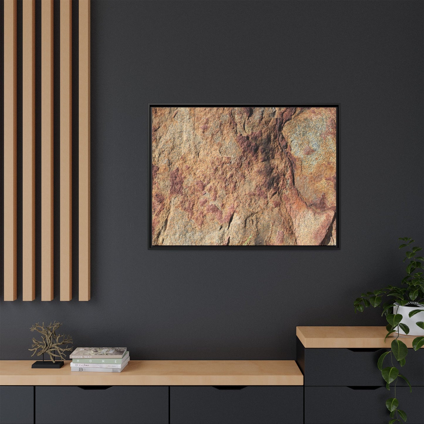 Russet Stone - Unique Stretched Canvas Wall Art - Art By Earth