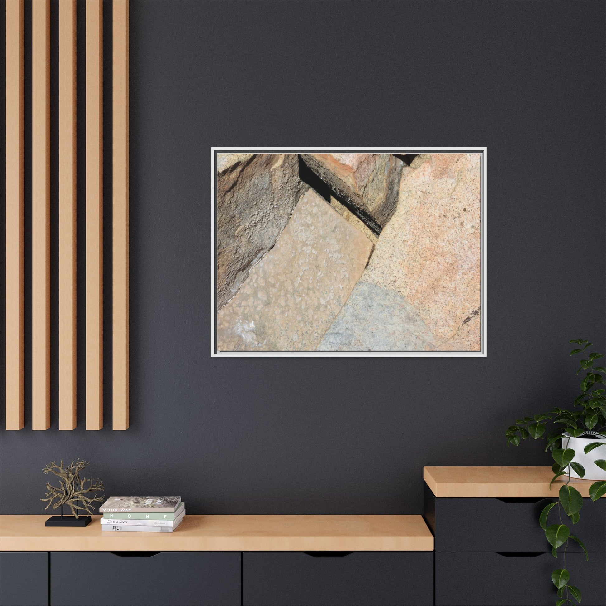 Rock Fragment - Unique Stretched Canvas Wall Art - Art By Earth
