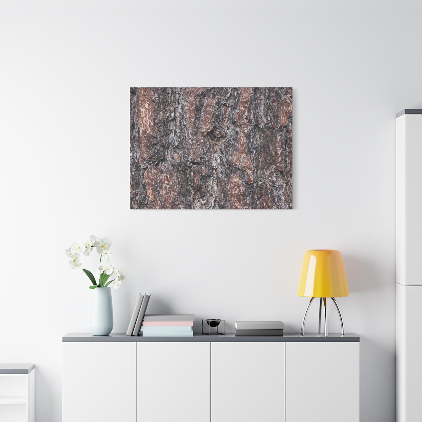 Textured Whispers of an Ancient Tree - Unique Frameless Canvas Wall Art