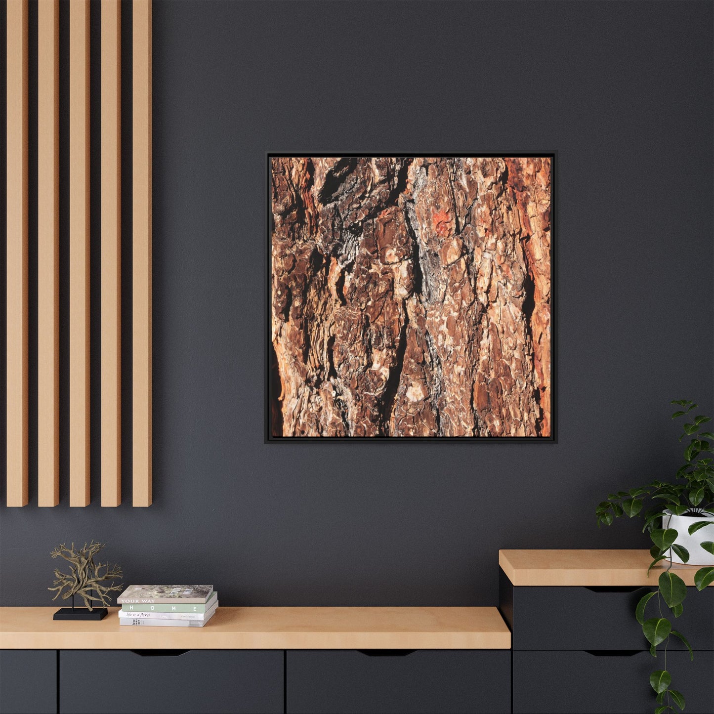 Nature's Rugged Canvas - Unique Stretched Canvas Wall Art