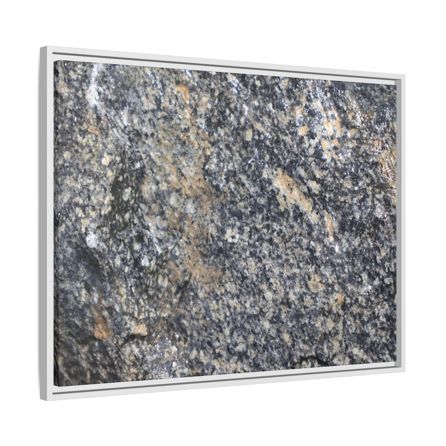 Crystalline Echoes - Unique Stretched Canvas Wall Art - Art By Earth