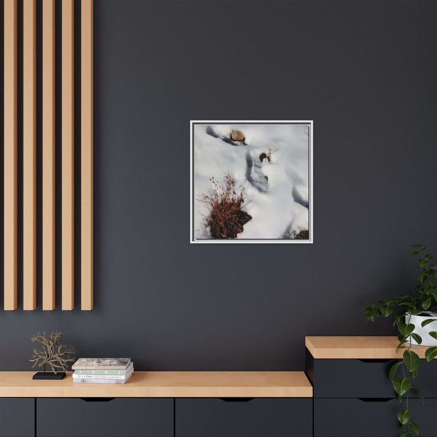 Frostbound Whispers - Unique Stretched Canvas Wall Art