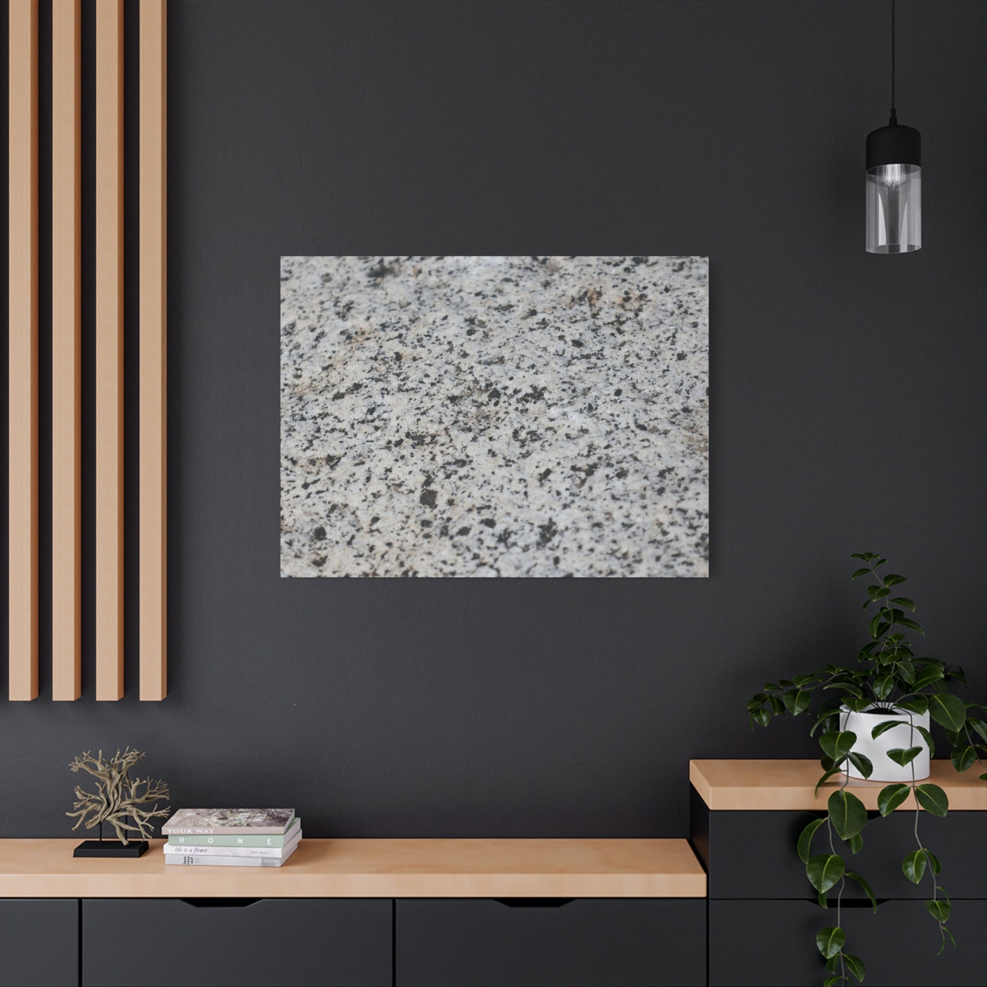 Speckled Silence - Unique Frameless Canvas Wall Art - Art By Earth