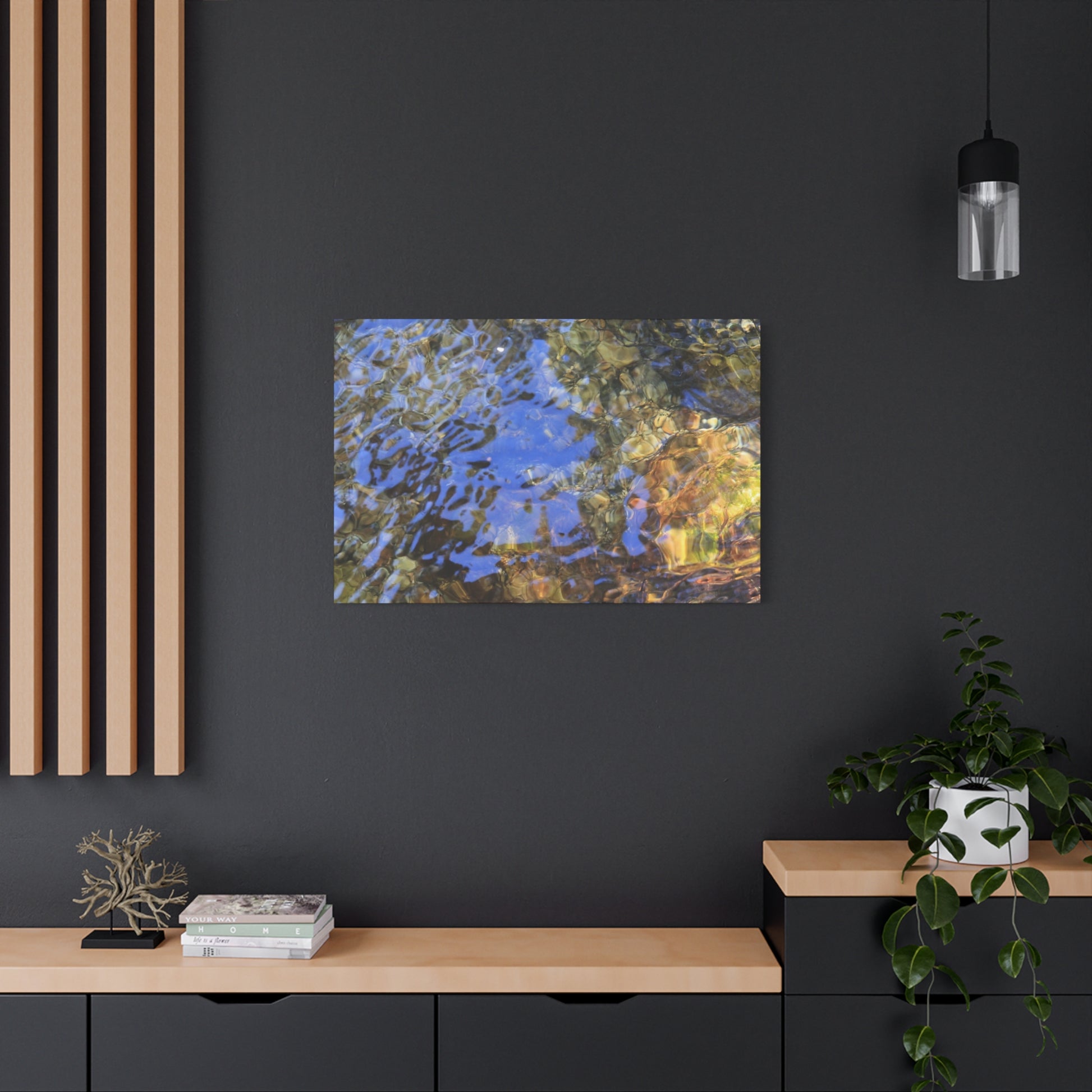 Water's Whisper - Unique Frameless Canvas Wall Art - Art By Earth