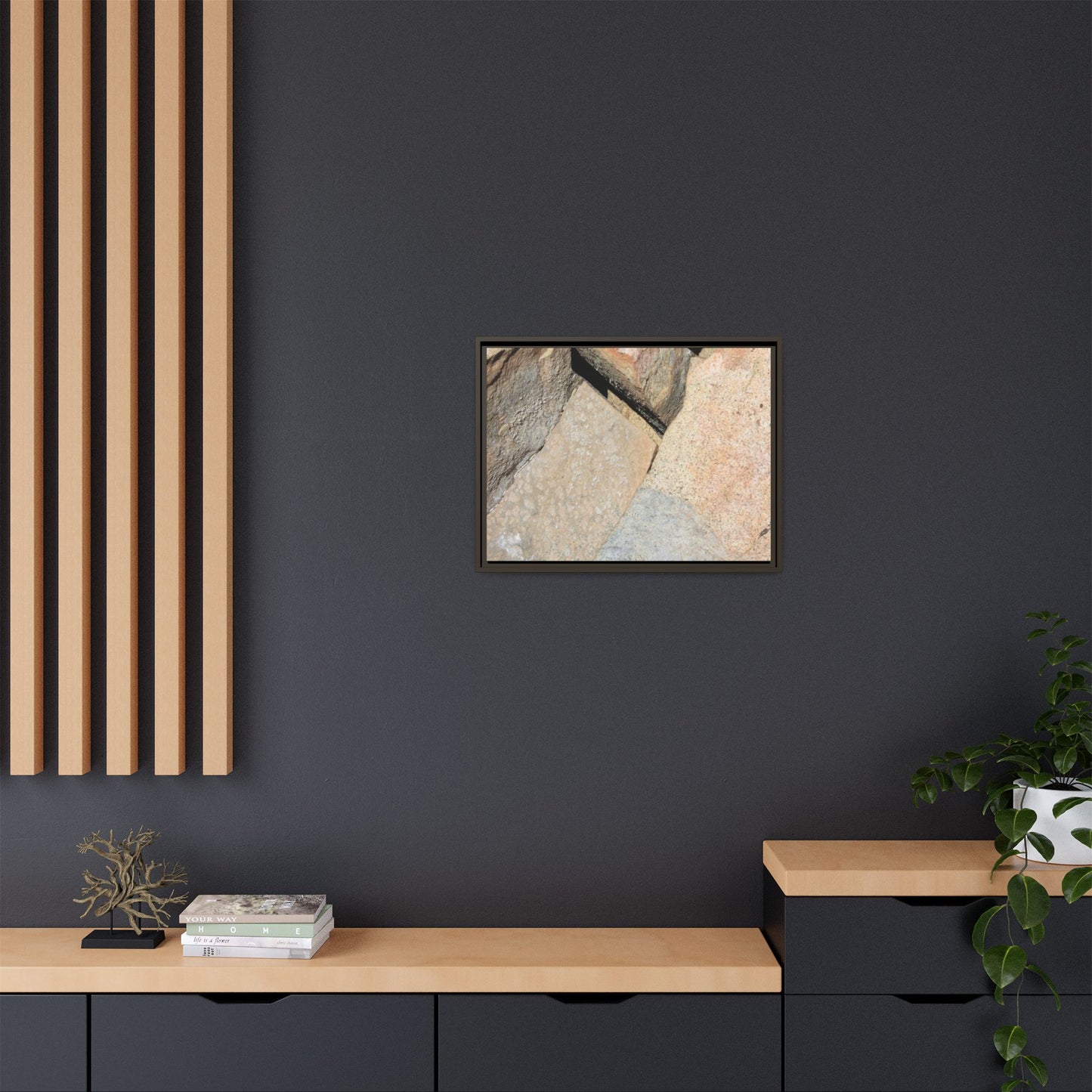 Rock Fragment - Unique Stretched Canvas Wall Art - Art By Earth