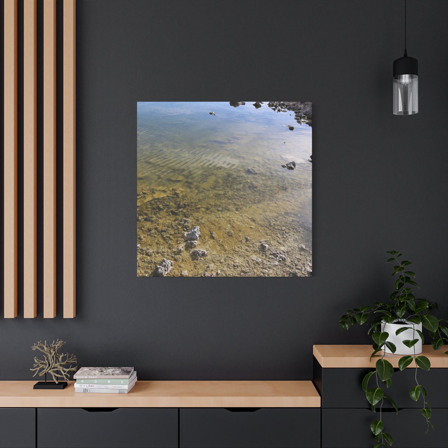 Tide's Quiet Breath - Unique Frameless Canvas Wall Art