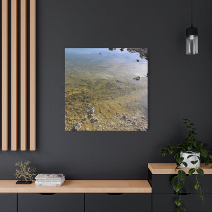 Tide's Quiet Breath - Unique Frameless Canvas Wall Art