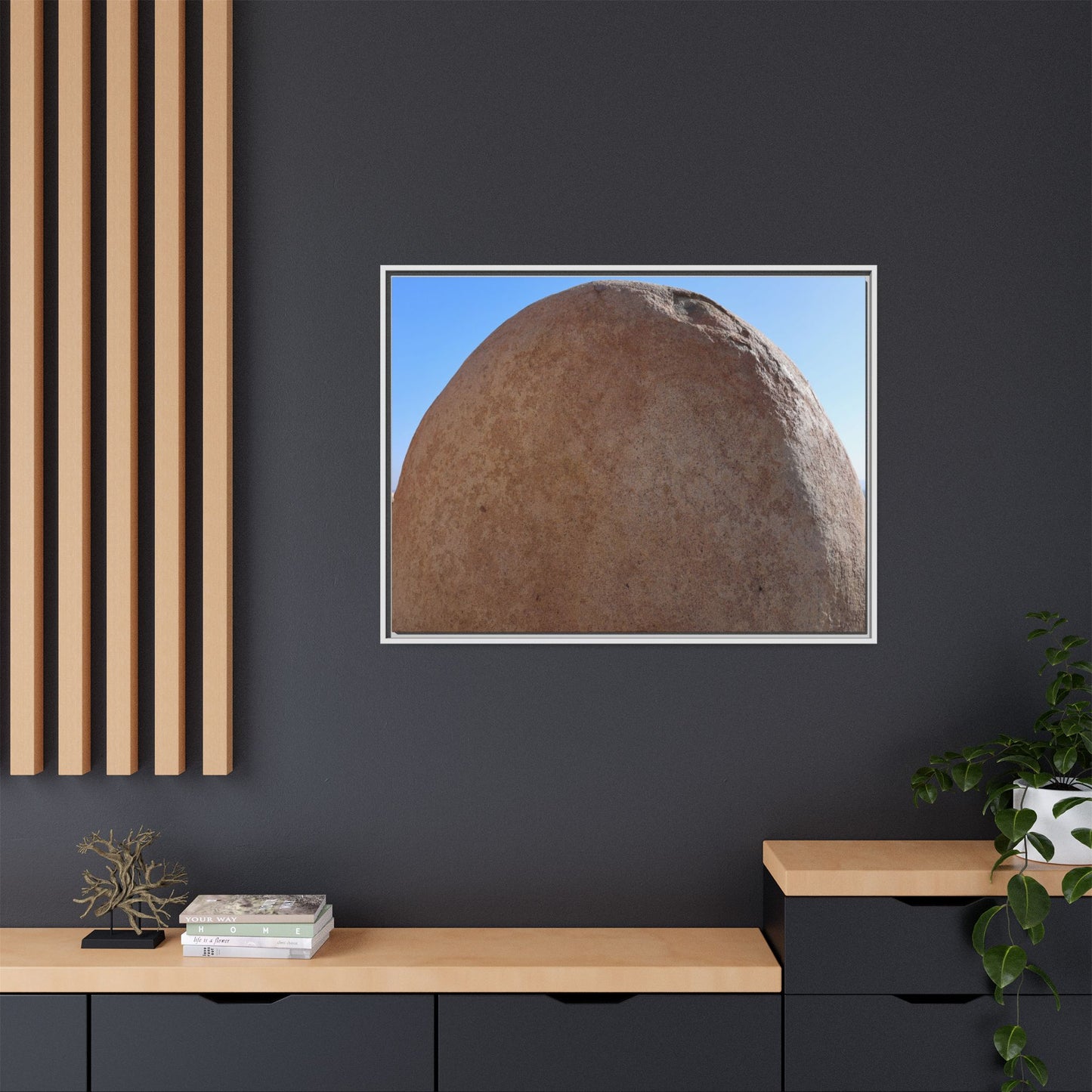 Stone Sphere - Unique Stretched Canvas Wall Art - Art By Earth