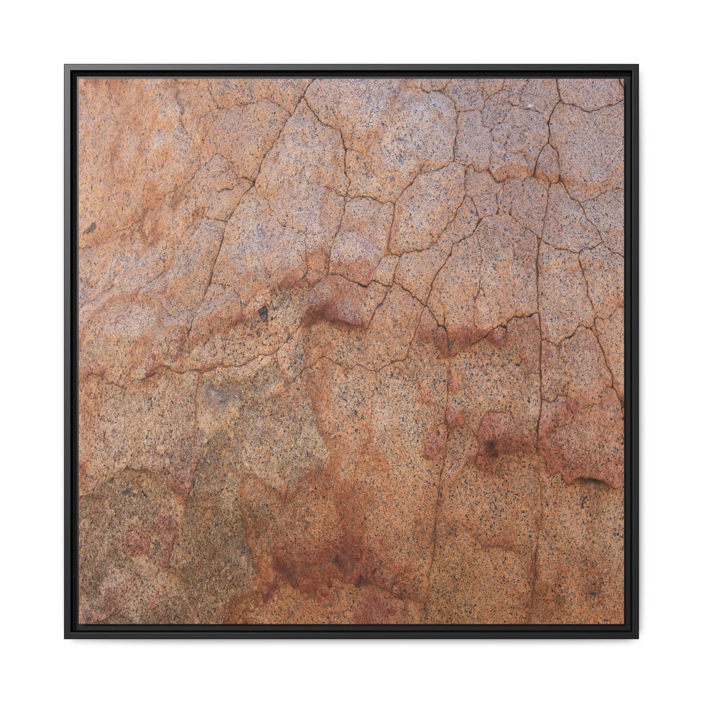 Russet Fissures - Unique Stretched Canvas Wall Art - Art By Earth