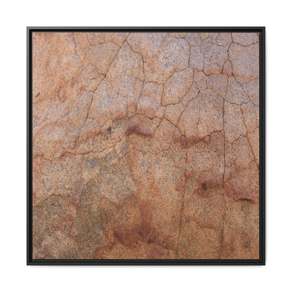 Russet Fissures - Unique Stretched Canvas Wall Art - Art By Earth