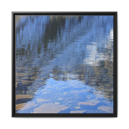 Reflected Stones - Unique Stretched Canvas Wall Art