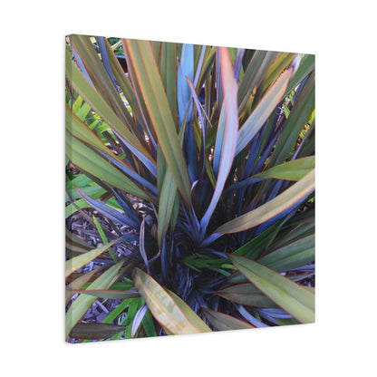 Twisted Blades of Verdant Symphony - Unique Frameless Canvas Wall Art - Art By Earth