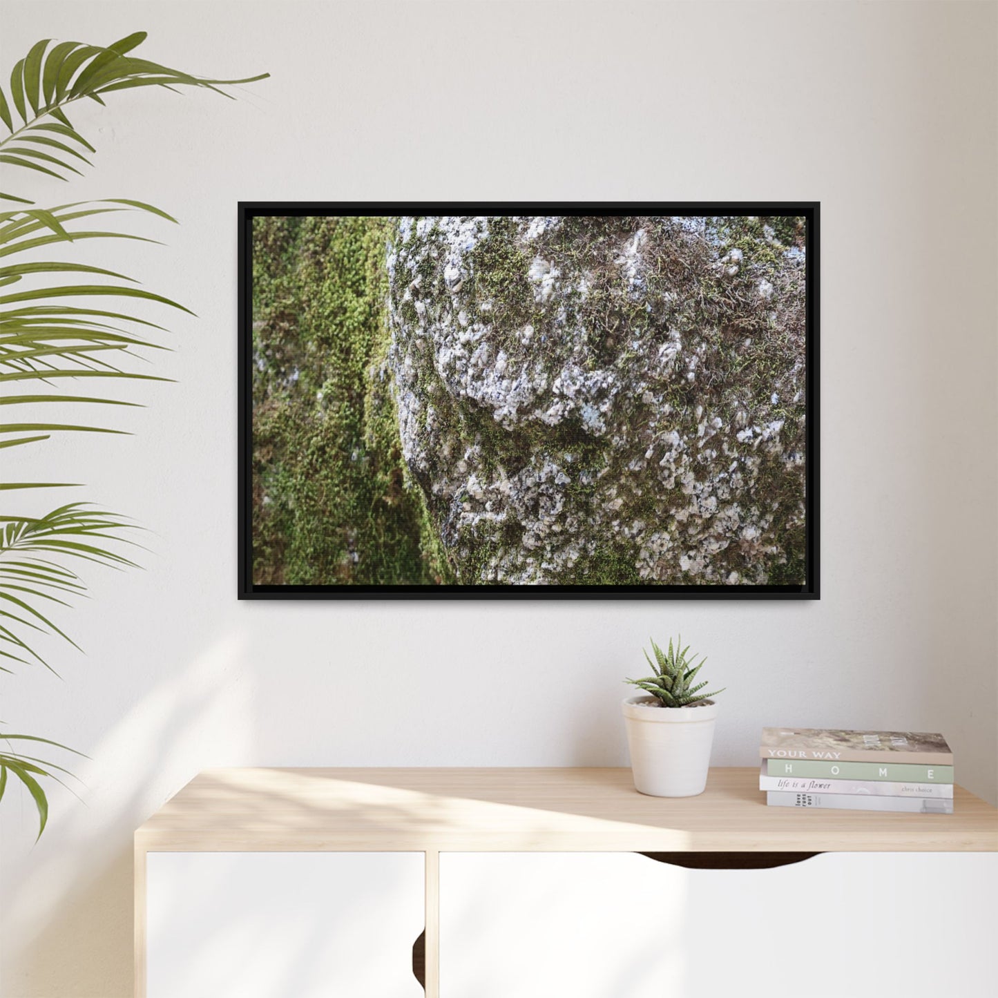 Lichen Landscape - Unique Stretched Canvas Wall Art - Art By Earth