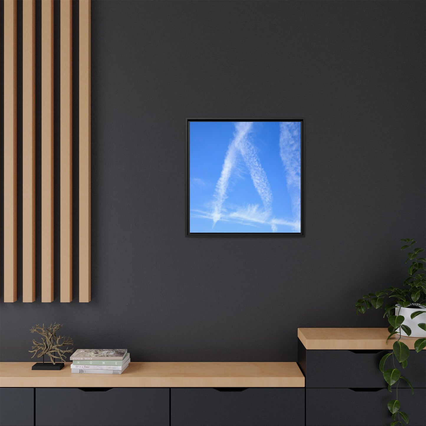 Skyward Whispers - Unique Stretched Canvas Wall Art - Art By Earth