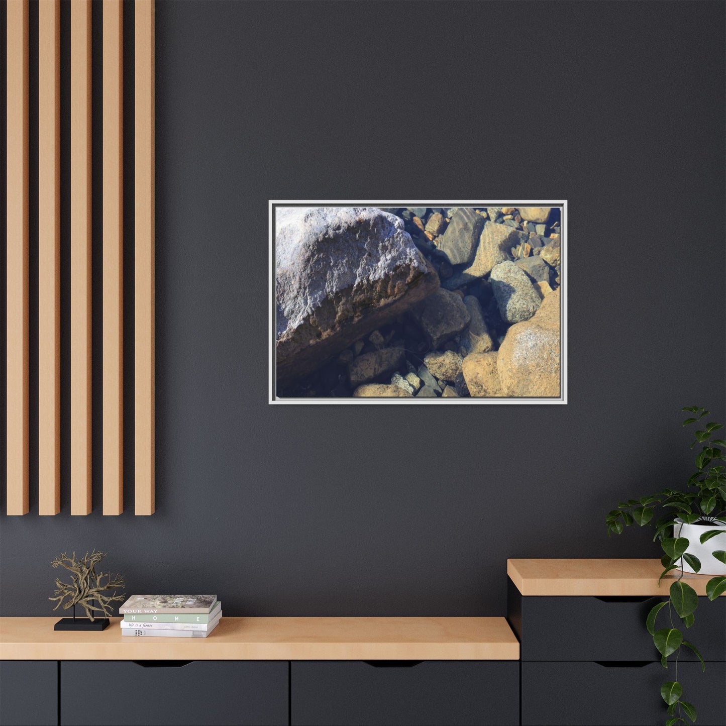 Stone Sanctuary - Unique Stretched Canvas Wall Art