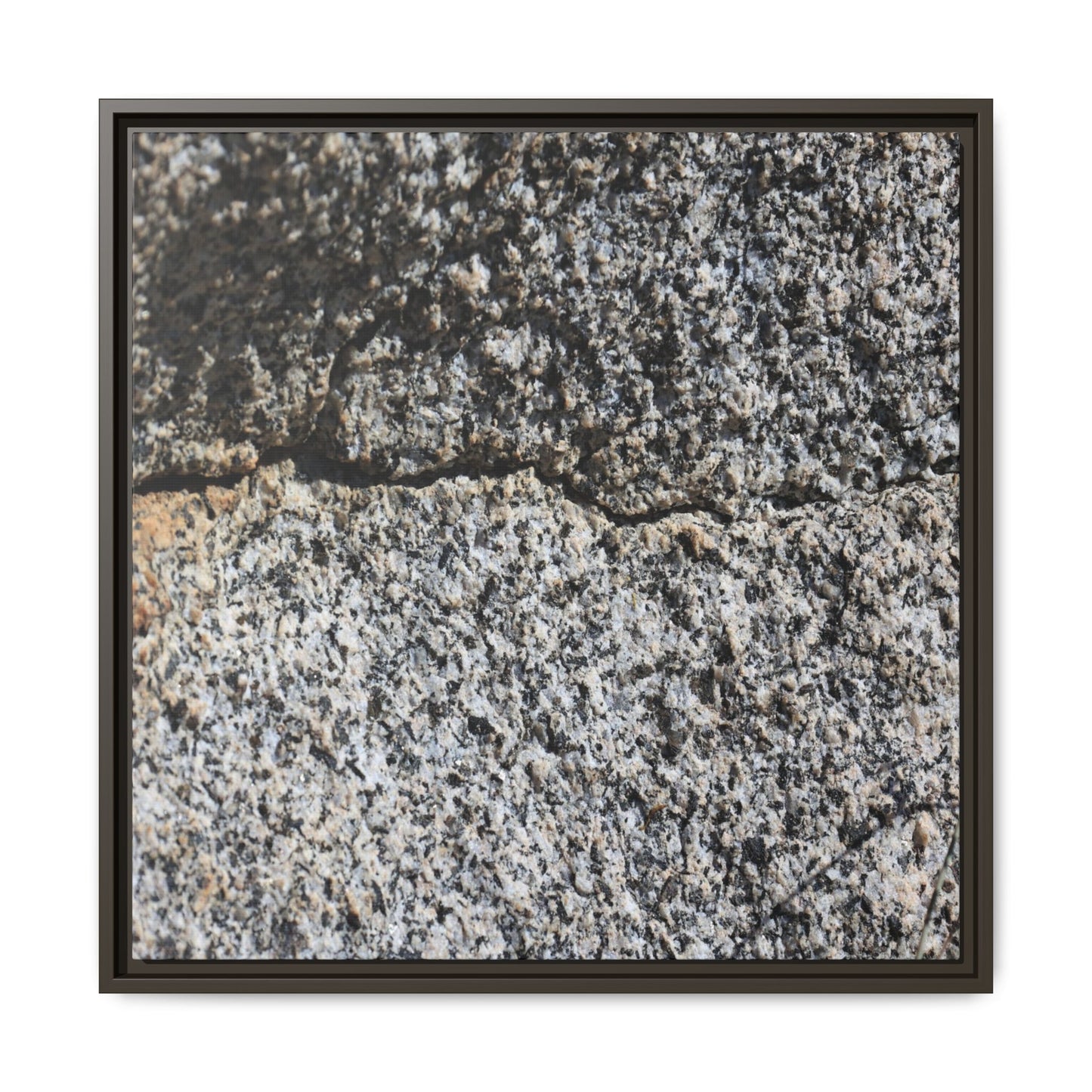 Weathered Stone Surface - Unique Stretched Canvas Wall Art