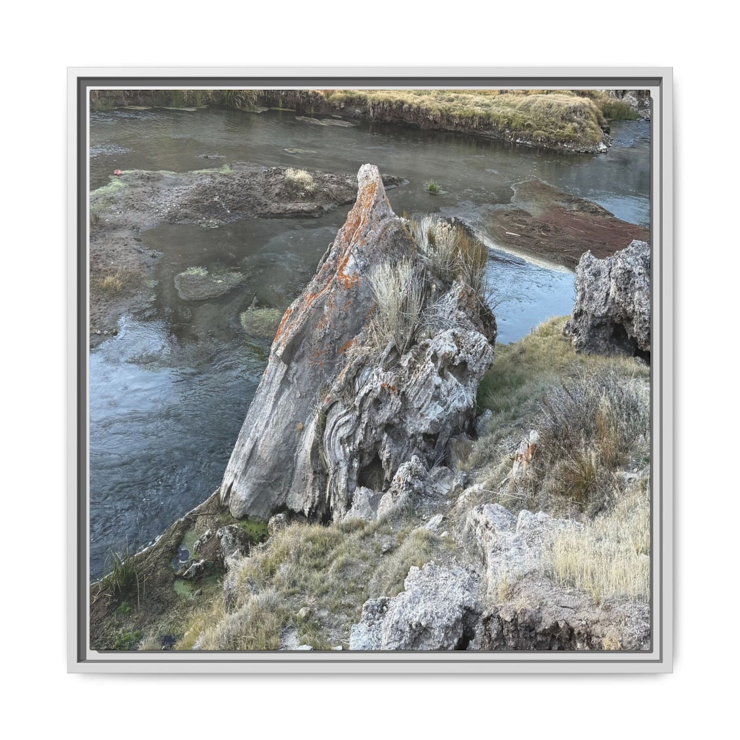 Carved by Water - Unique Stretched Canvas Wall Art