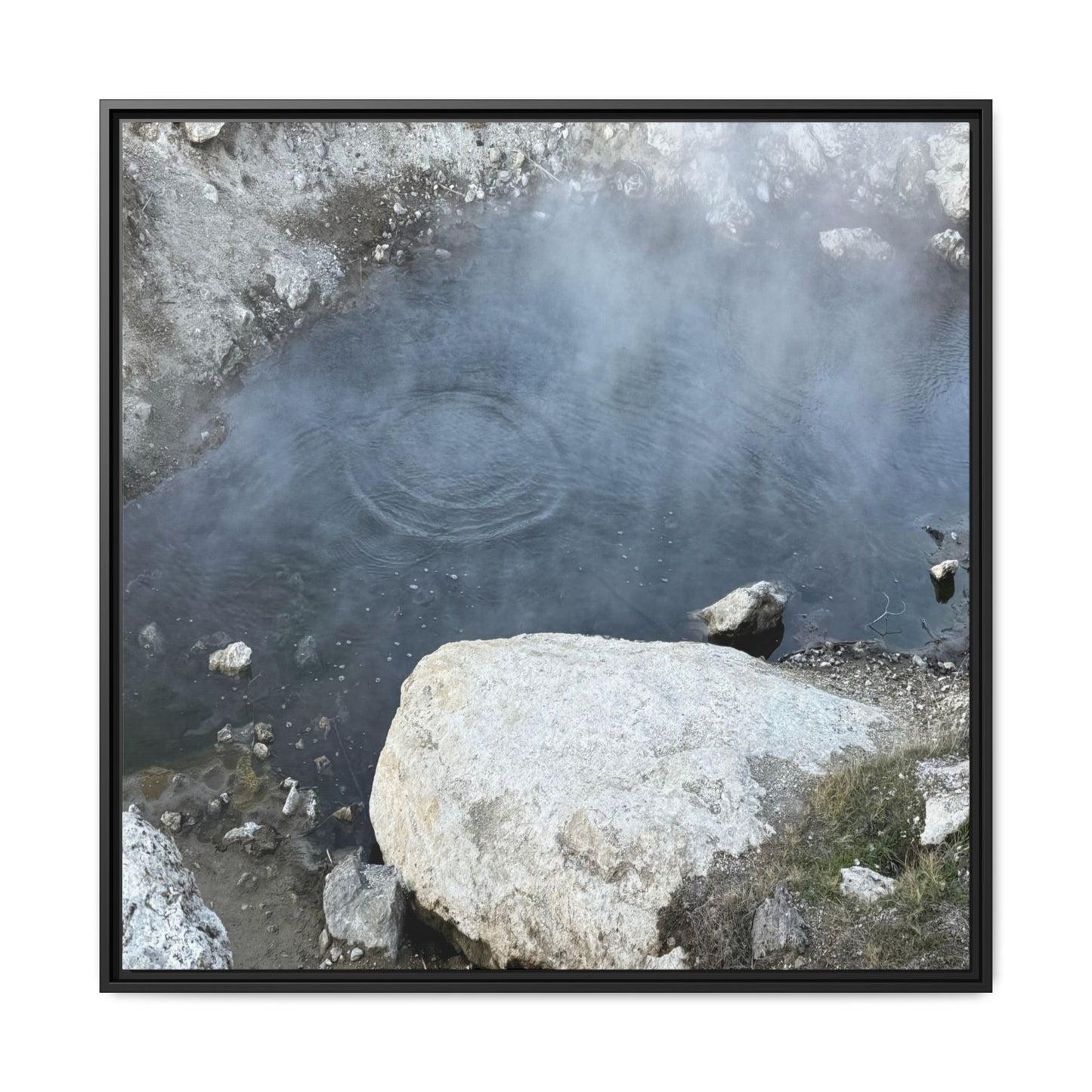 Ripples of Silence - Unique Stretched Canvas Wall Art