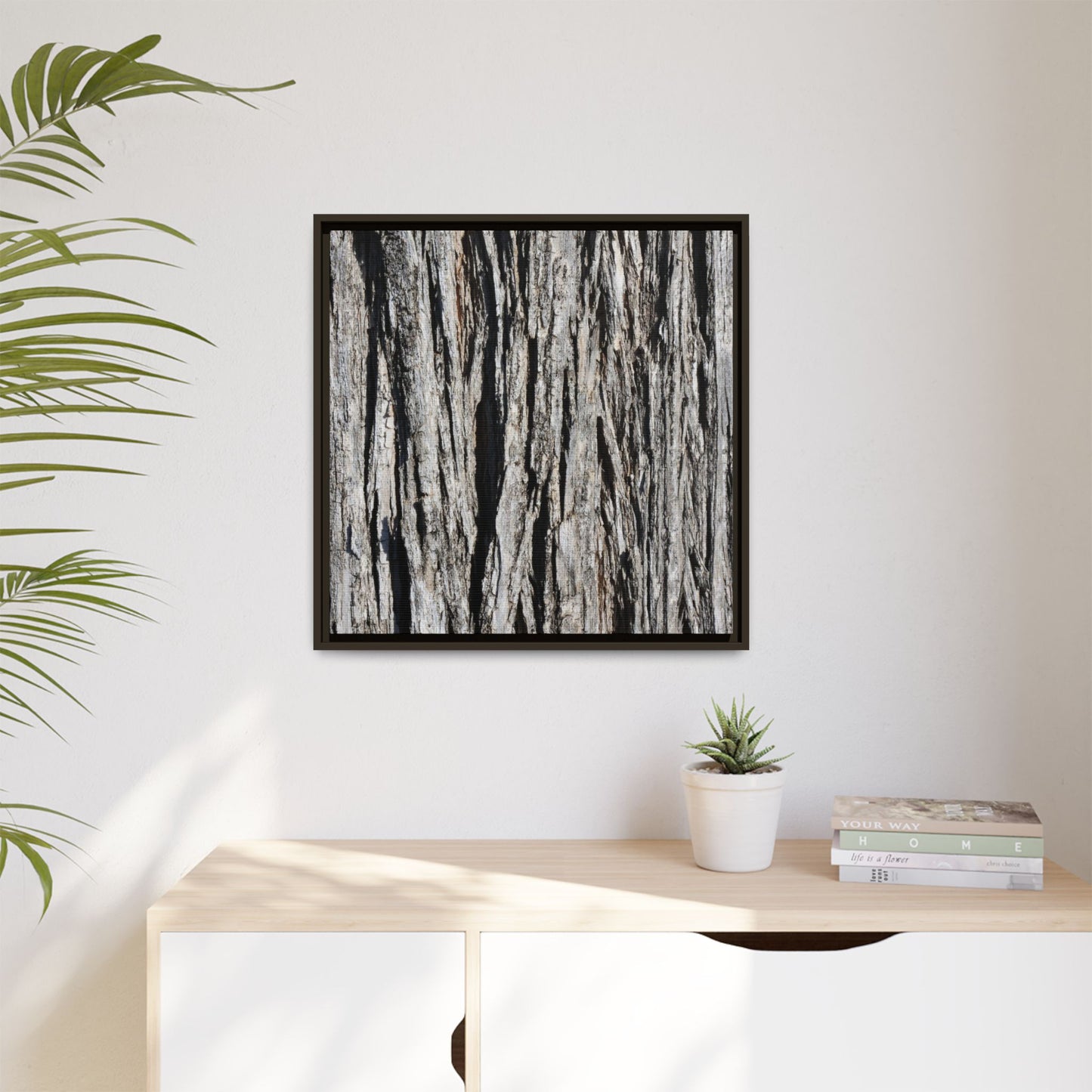 Bark Lines - Unique Stretched Canvas Wall Art - Art By Earth
