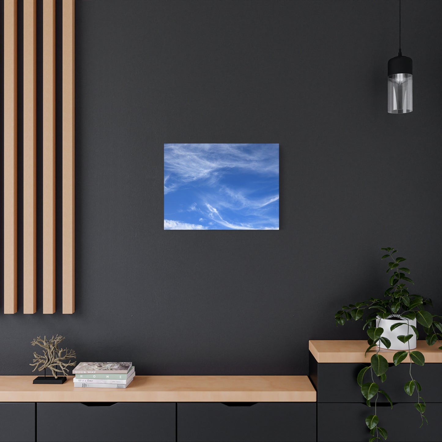 Sky's Ethereal Dance - Unique Frameless Canvas Wall Art - Art By Earth