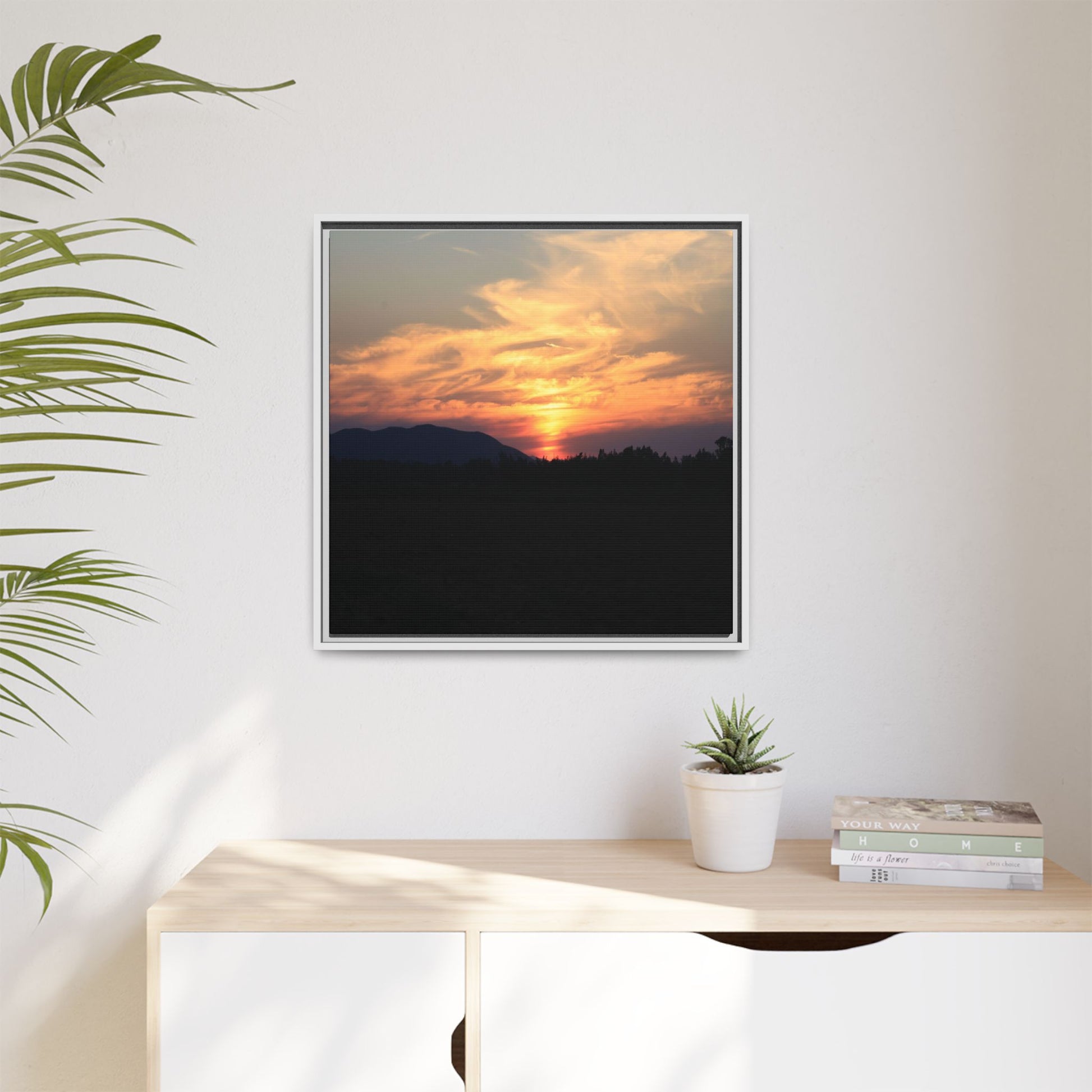 Gilded Horizon - Unique Stretched Canvas Wall Art - Art By Earth
