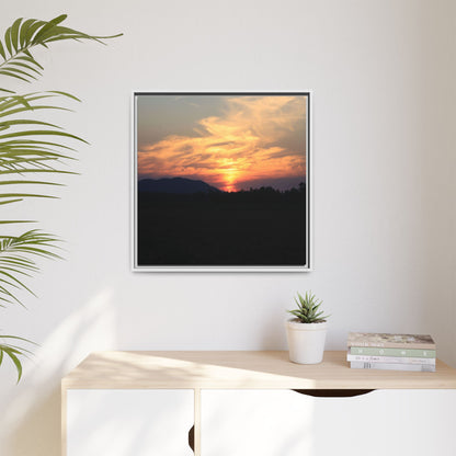 Gilded Horizon - Unique Stretched Canvas Wall Art - Art By Earth