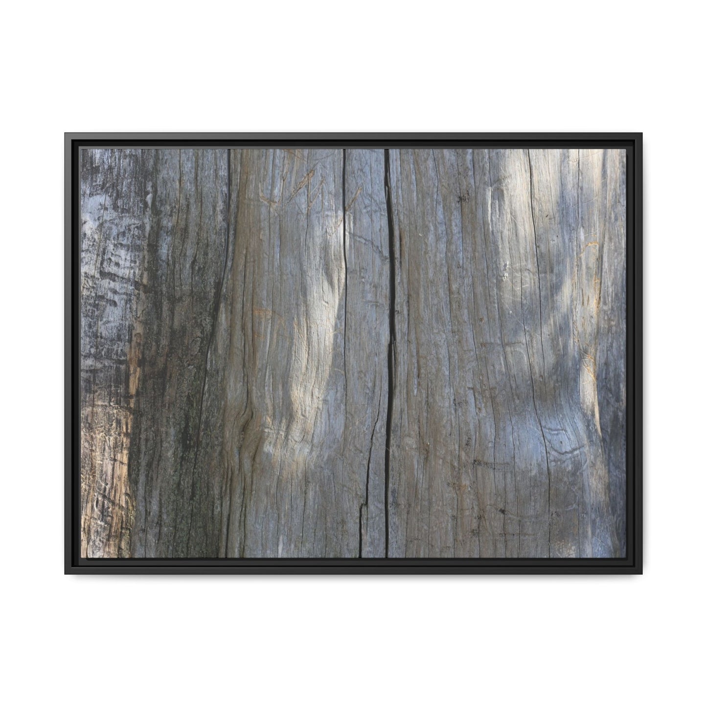 Weathered Wood Surface - Unique Stretched Canvas Wall Art