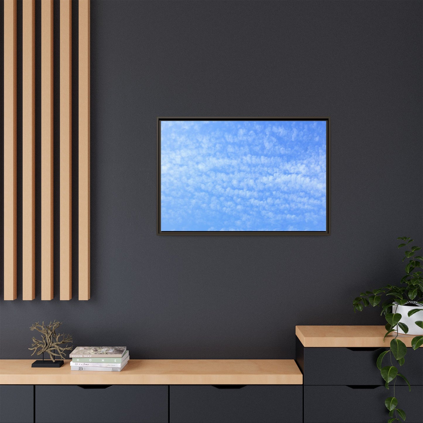 Wispy Blue Dreams - Unique Stretched Canvas Wall Art - Art By Earth