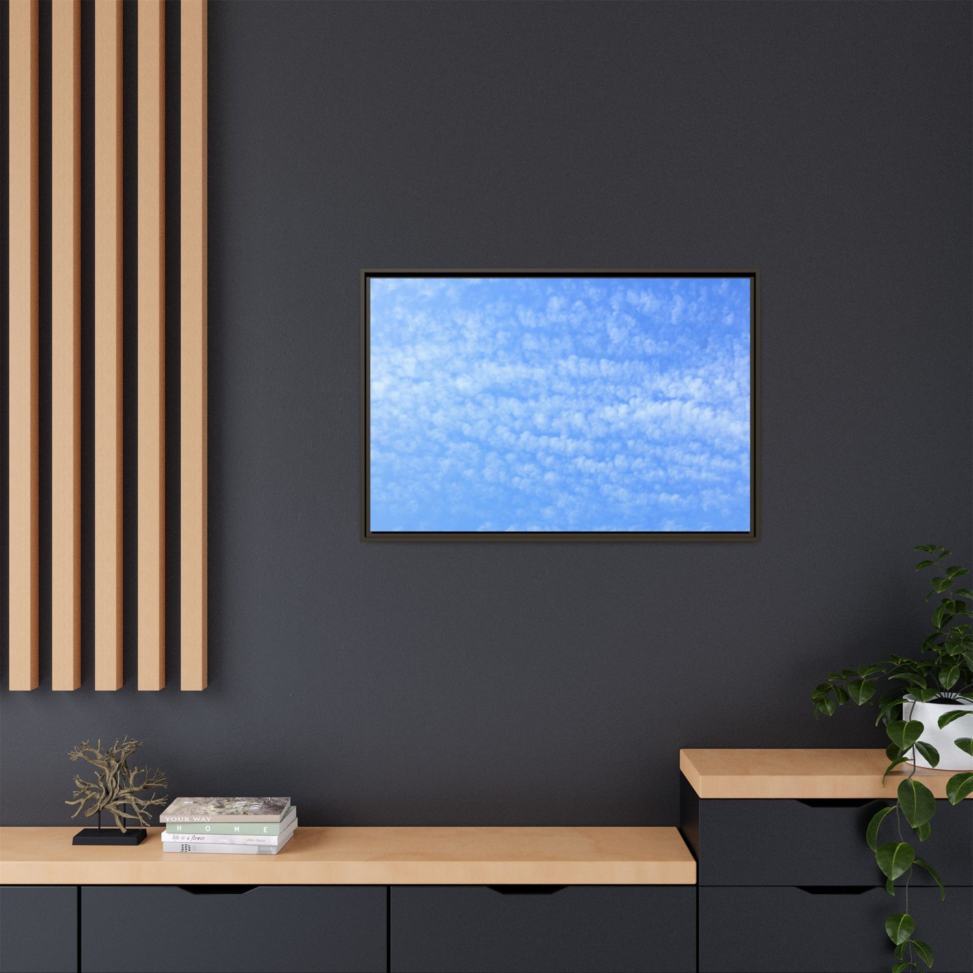 Wispy Blue Dreams - Unique Stretched Canvas Wall Art - Art By Earth