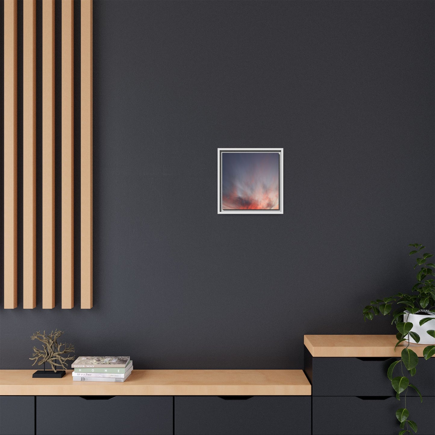 Celestial Blaze - Unique Stretched Canvas Wall Art - Art By Earth