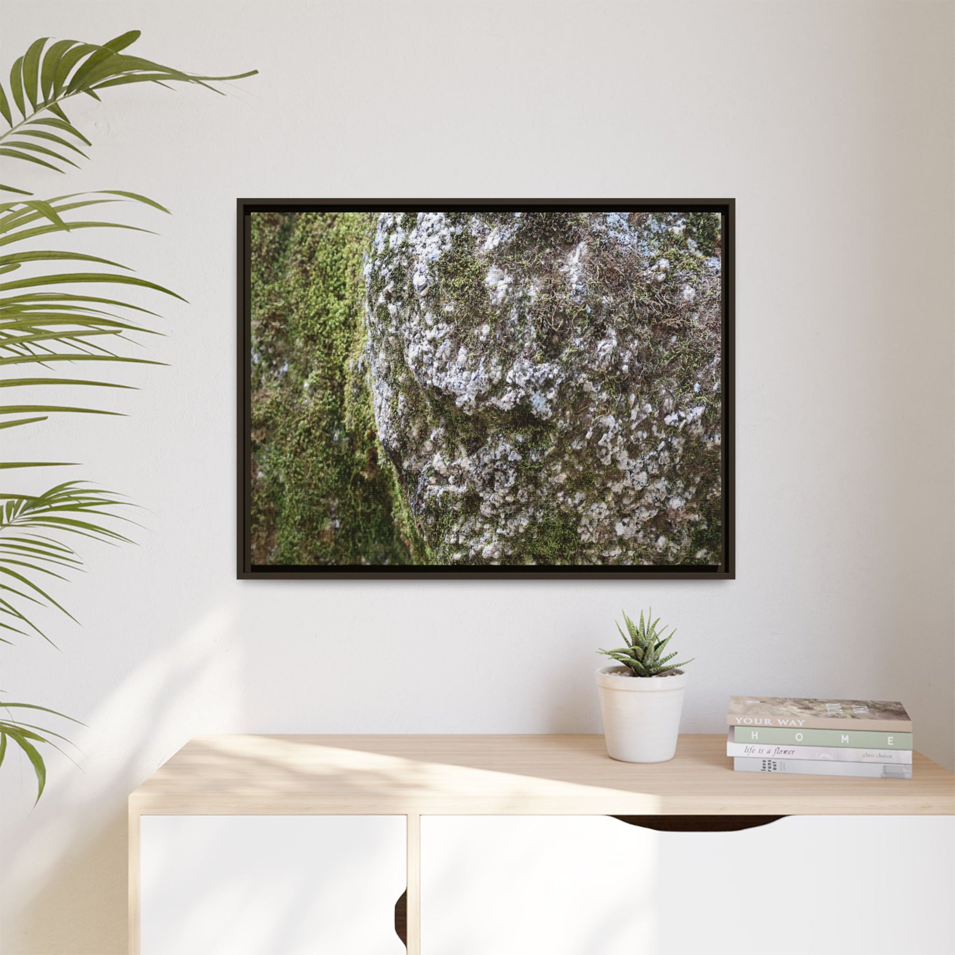 Lichen Landscape - Unique Stretched Canvas Wall Art - Art By Earth