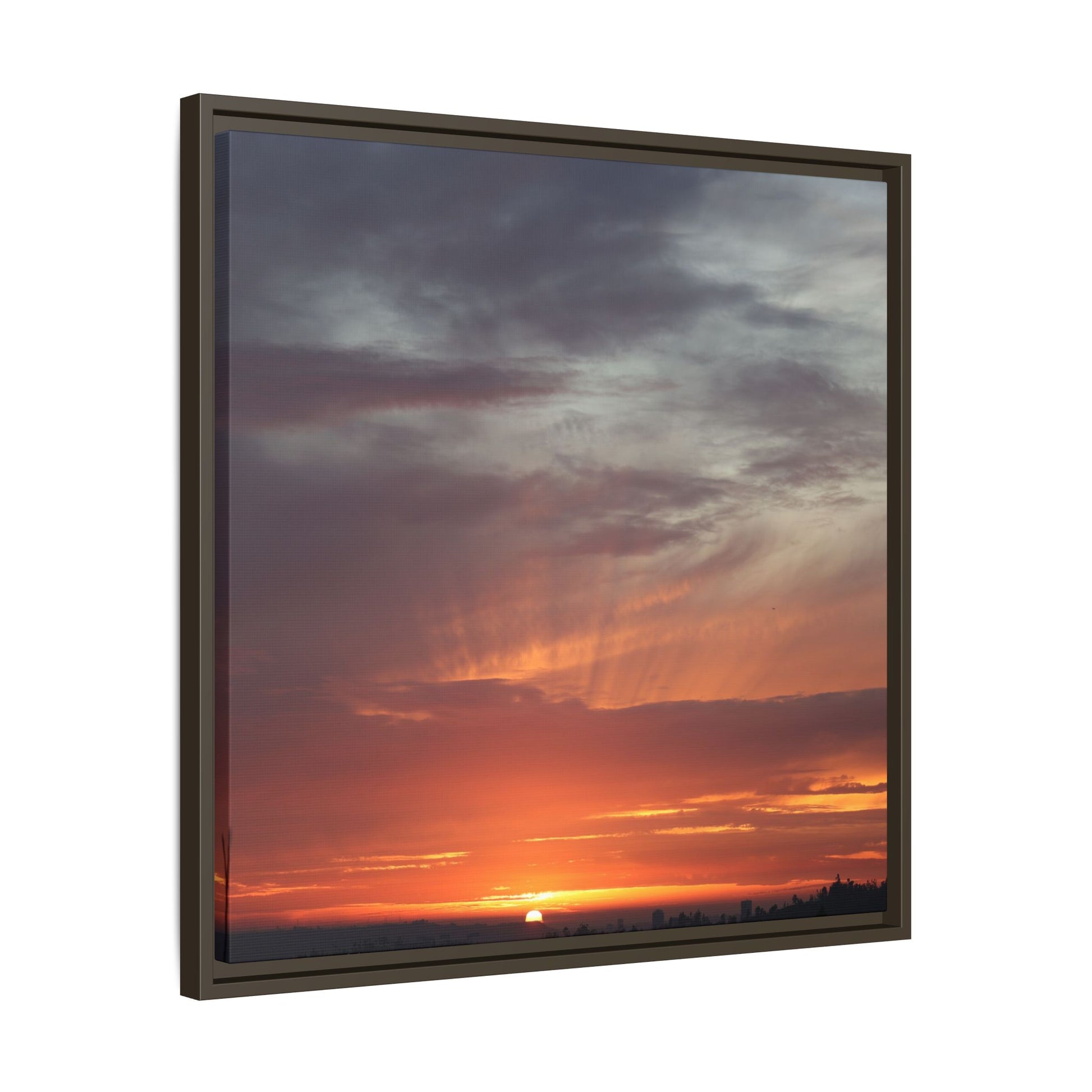 Fiery Horizon - Unique Stretched Canvas Wall Art - Art By Earth