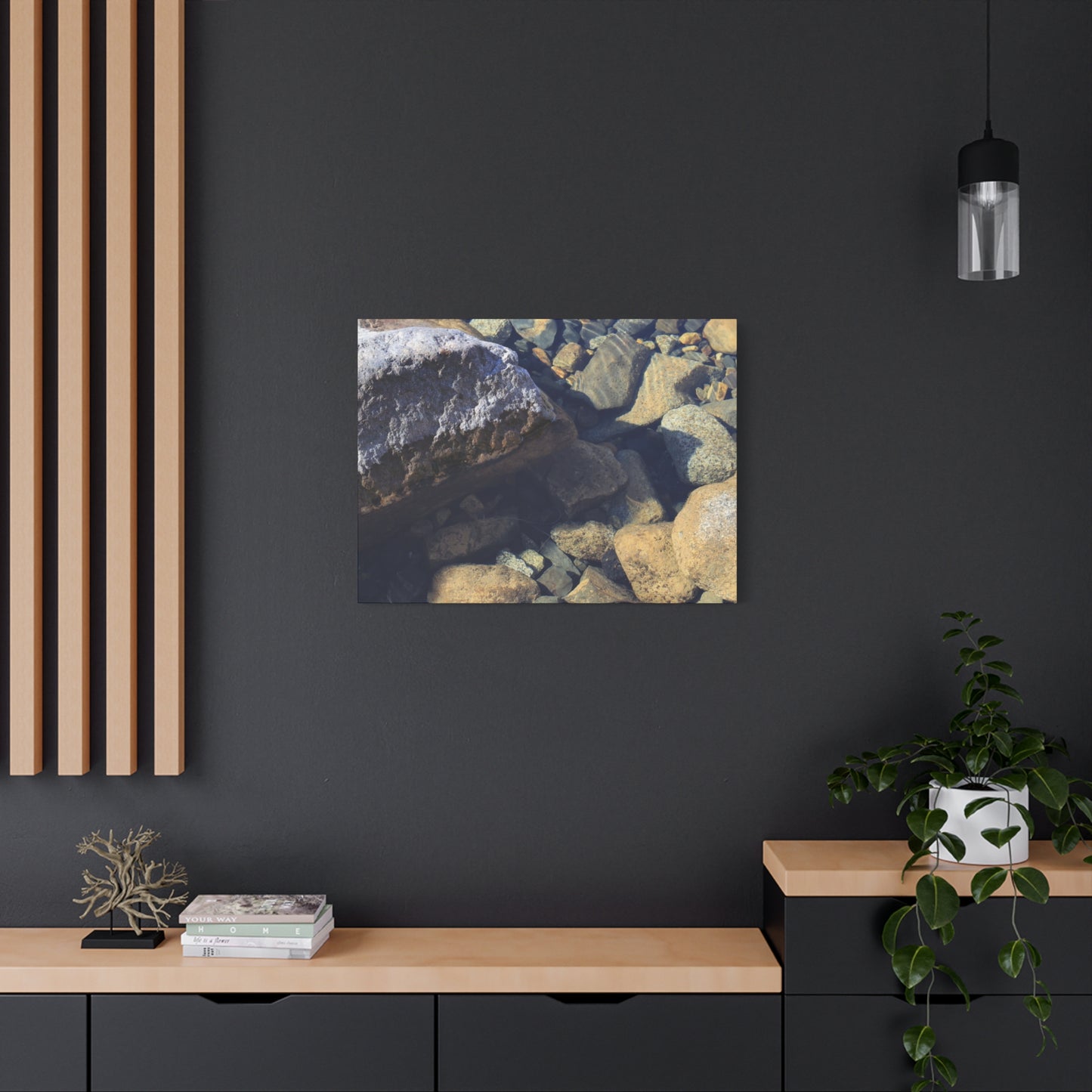 Lithic Symphony - Unique Frameless Canvas Wall Art