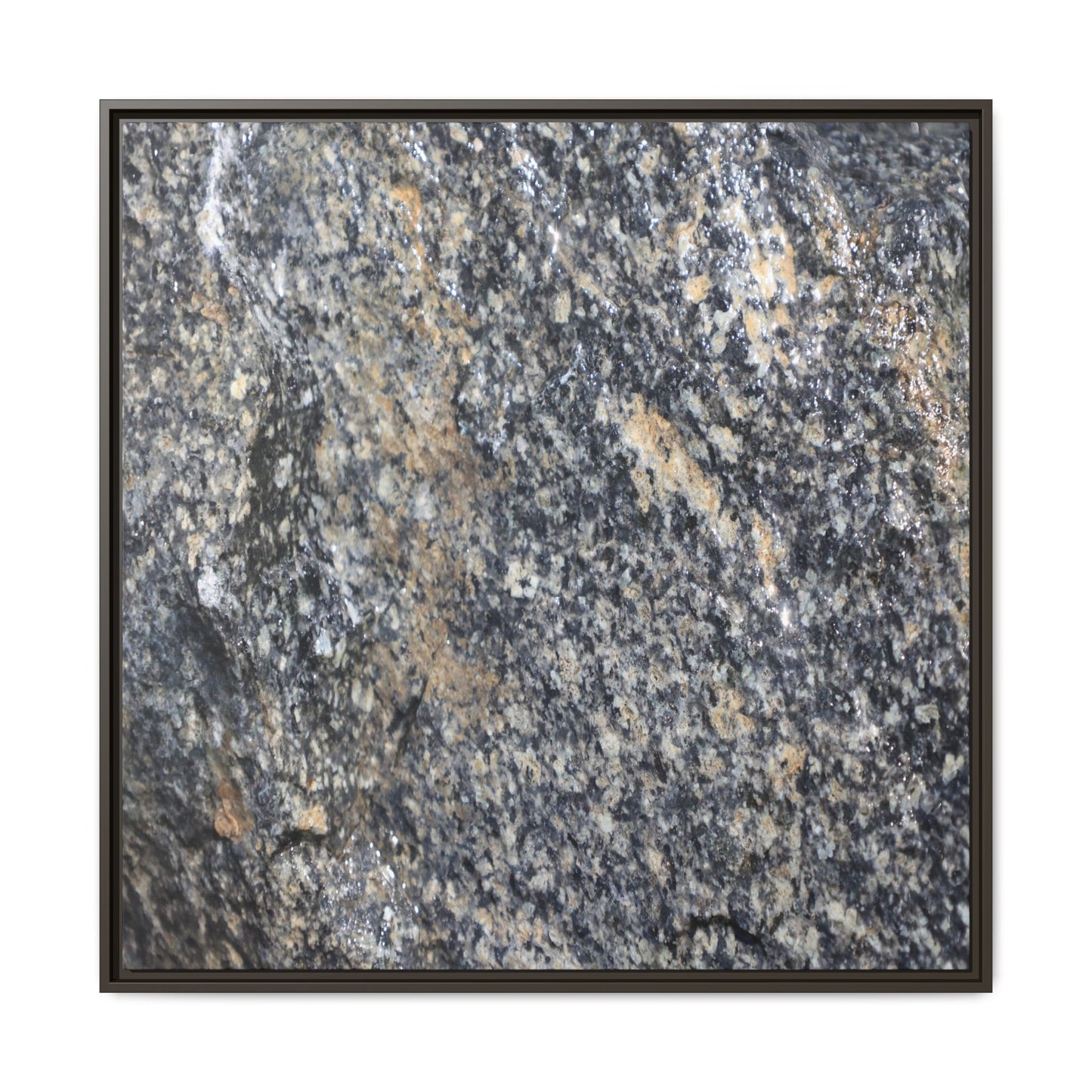 Crystalline Echoes - Unique Stretched Canvas Wall Art - Art By Earth