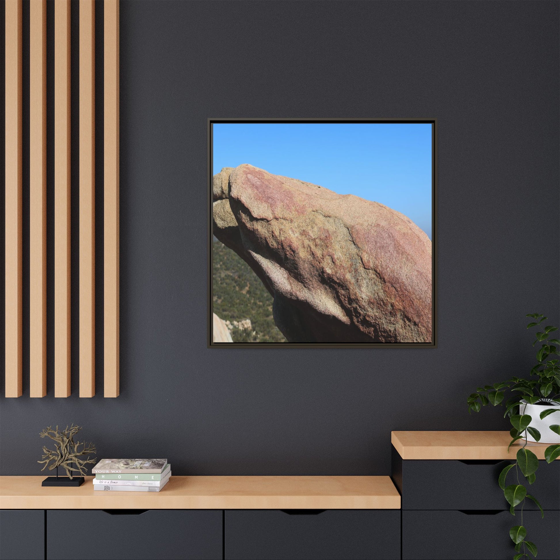 Sleeping Stone - Unique Stretched Canvas Wall Art - Art By Earth