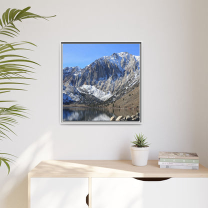 Frozen Reflection - Unique Stretched Canvas Wall Art